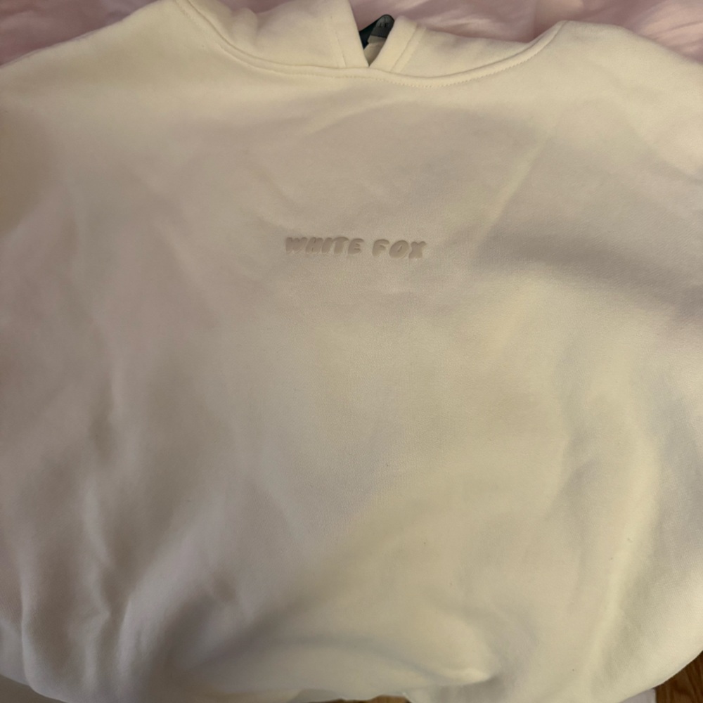 White fox hoodie